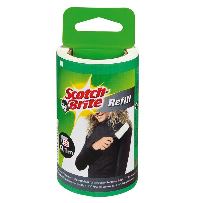 Wkład do rolki czyszczącej SCOTCH BRITE Silver, 56 listków