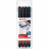 Foliopis e-140/4 S EDDING, 0,3 mm, 4 szt., zawieszka, mix kolorów