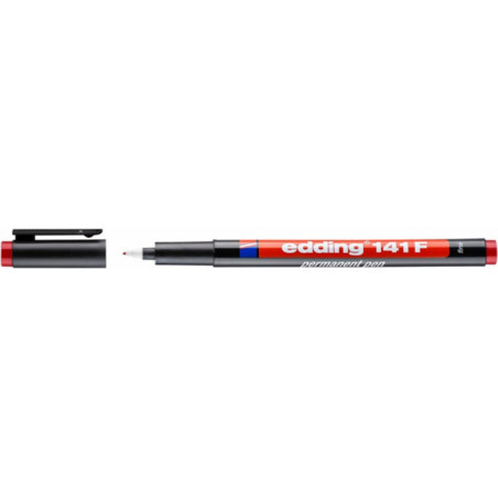 PAKIET Foliopis e-141 F EDDING, 0,6mm, czerwony