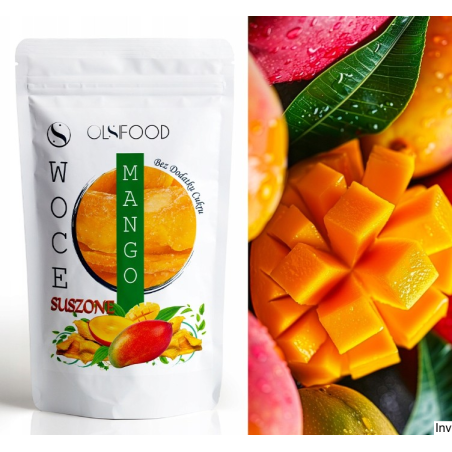 Mango suszone 1kg soczyste plastry Olsifood bez dodatku cukru