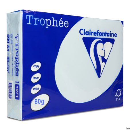 Papier kserograficzny A4 80g gołębi Clairefontaine Trophee 1 ryza