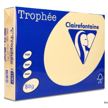 Papier ksero A4 80g kremowy Clairefontaine 1 ryza