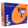 Papier ksero A4 80g pomarańczowy Clairefontaine 1 ryza