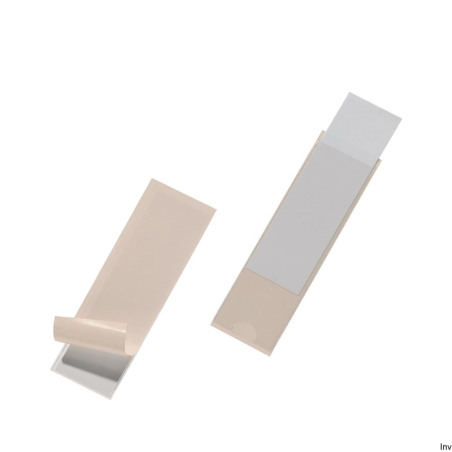 Kieszonka samoprzylepna Durable 100x30 mm przezroczysta do segregatorów i wizytówek