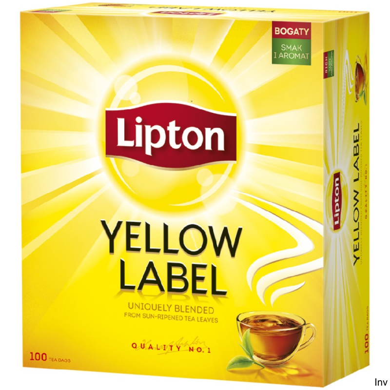 Herbata Lipton Yellow Label czarna 100 torebek po 2g