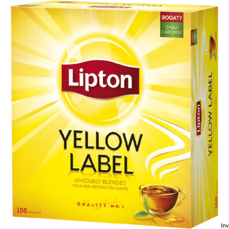 Herbata Lipton Yellow Label czarna 100 torebek po 2g