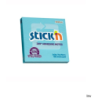 Bloczek samoprzylepny StickN 76x76 mm niebieski 360 stopni 21553