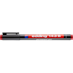 PAKIET Foliopis permanentny e-143 B EDDING, 1-3mm, czerwony