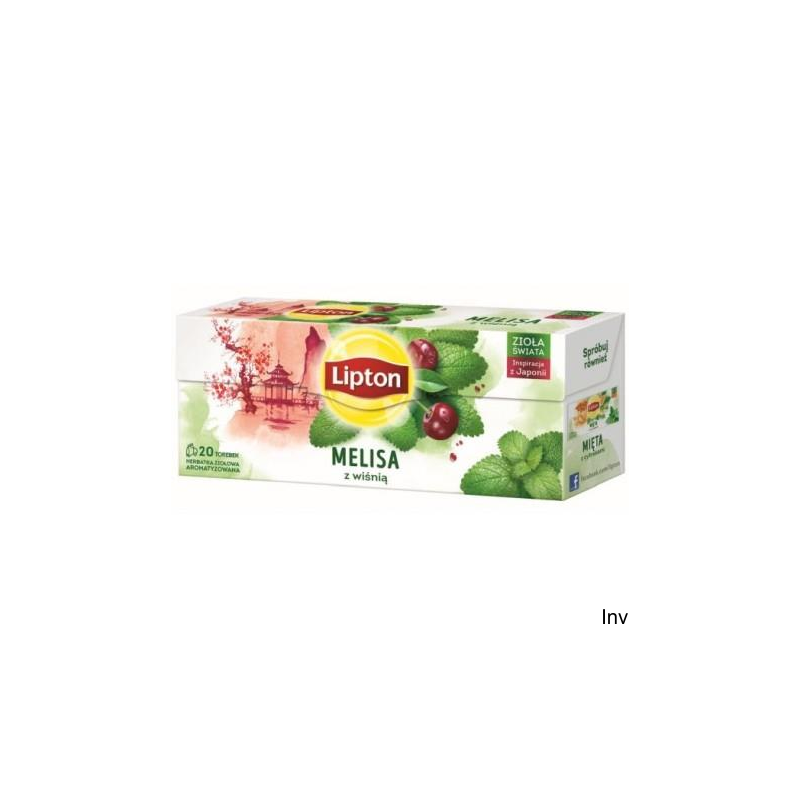 Herbata Lipton Melisa z Wiśnią 20 torebek ziołowa