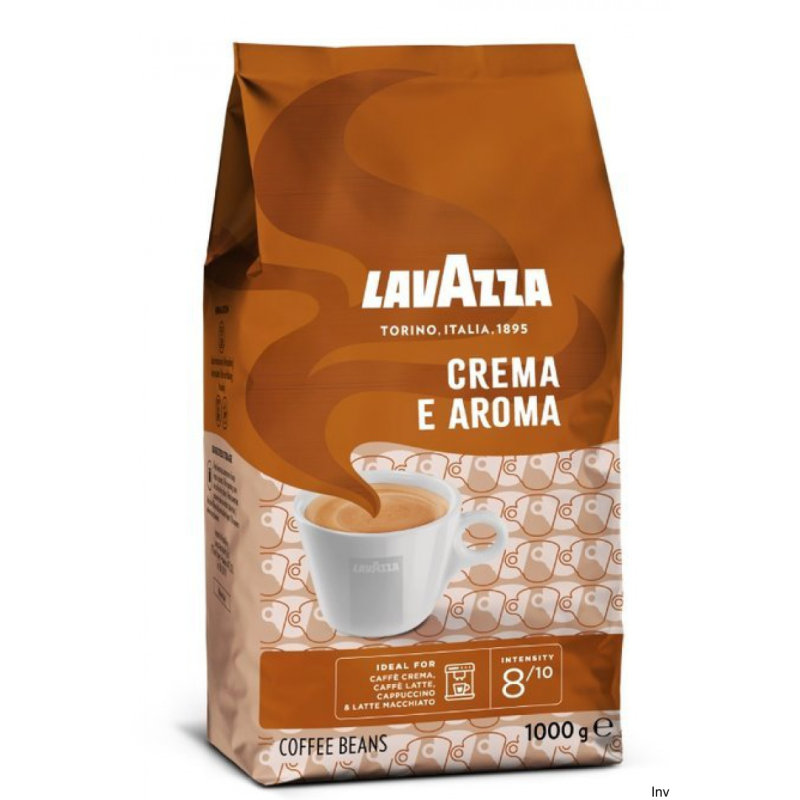 Kawa ziarnista Lavazza Crema e Aroma 1kg - 50% Arabika, 50% Robusta, intensywny smak, nuta czekolady