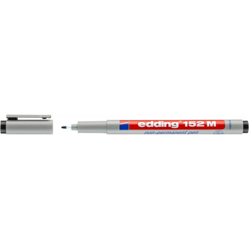 PAKIET Foliopis zmywalny e-152 M EDDING, 1mm, czarny