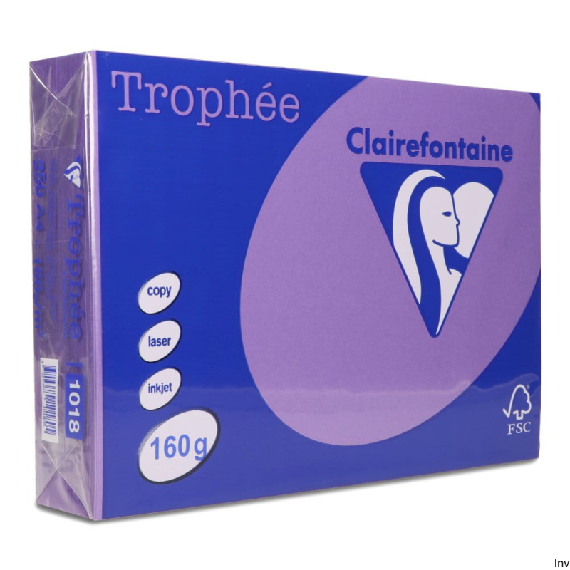 Papier xero A4 160g fioletowy 250 arkuszy Clairefontaine