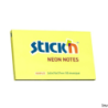 Bloczek samoprzylepny StickN 127x76 mm żółty neonowy 100 kartek