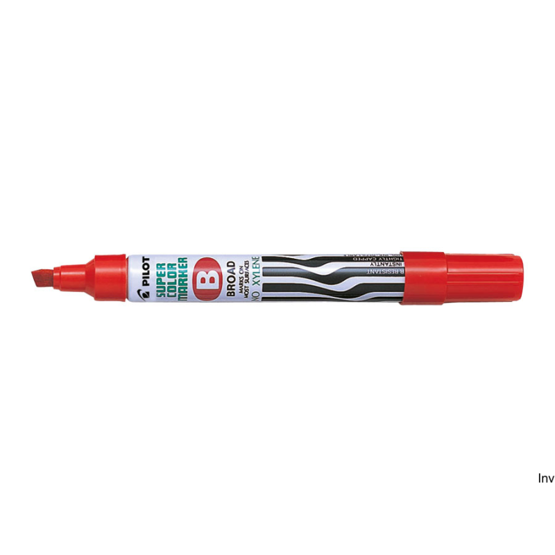 Marker permanentny Pilot SCA-B czerwony, 2-4,5 mm, aluminiowa obudowa, wodoodporny, 200 m długości linii pisania