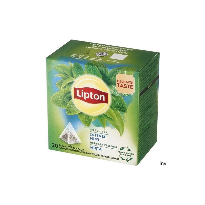 Lipton Herbata Zielona Piramidka Miętowa 20 torebek
