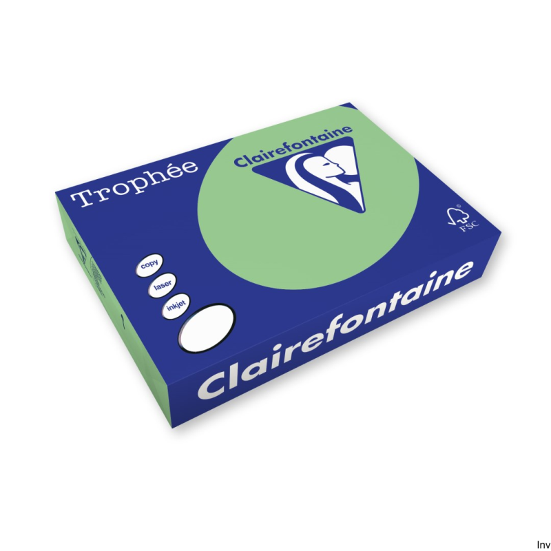 Papier ksero A4 80g zieleń naturalna Trophee Clairefontaine 1 ryza