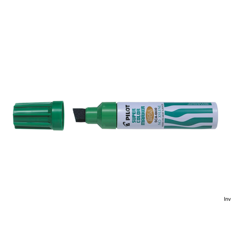 Marker permanentny Pilot Jumbo zielony PISC-66G, grubość linii 3.0-12.5 mm, wodoodporny, wymienny wkład