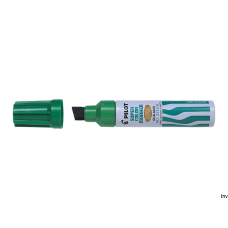 Marker permanentny Pilot Jumbo zielony PISC-66G, grubość linii 3.0-12.5 mm, wodoodporny, wymienny wkład