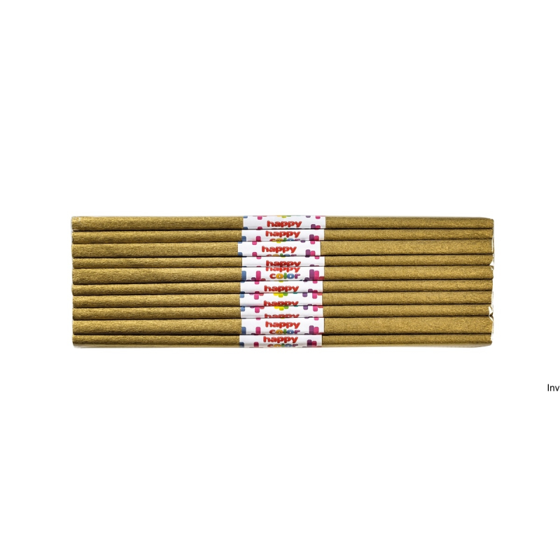 Bibuła marszczona 50x200 cm złota Happy Color 5020-11 do prac ręcznych