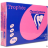 Papier kserograficzny A4 80g różowy Clairefontaine Trophee 1 ryza