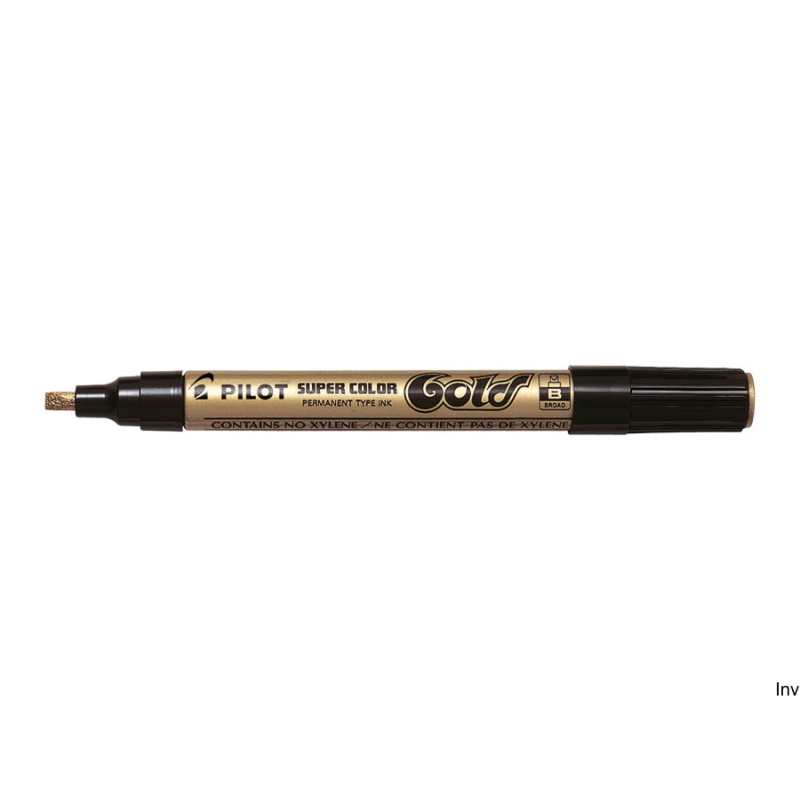 Marker olejny Pilot B złoty 4,5 mm, szybkoschnący, wodoodporny, do każdej powierzchni, aluminiowa obudowa