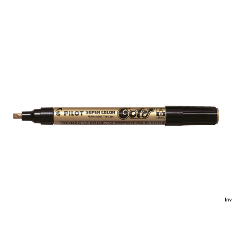 Marker olejny Pilot B złoty 4,5 mm, szybkoschnący, wodoodporny, do każdej powierzchni, aluminiowa obudowa
