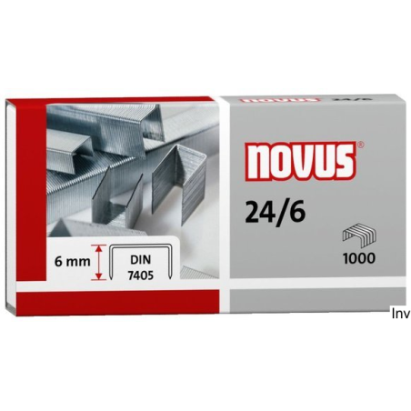 Zszywki Novus 24/6 ocynkowane 1000 sztuk