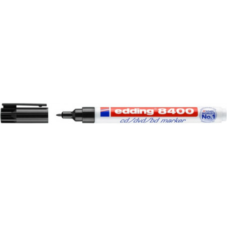 PAKIET Marker do płyt cd/dvd/bd e-8400 EDDING, 0,5-1mm, czarny