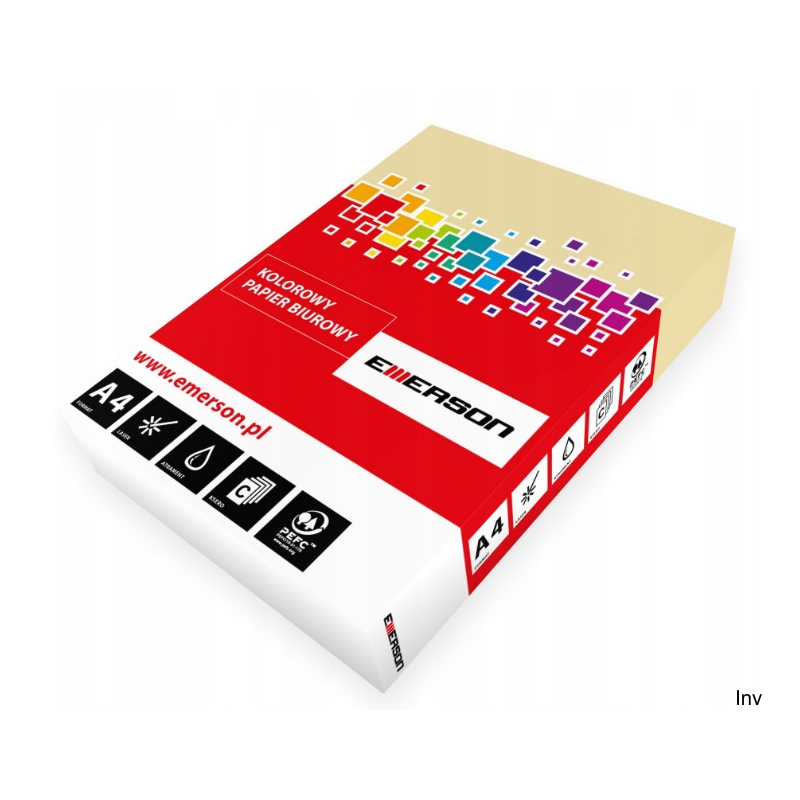 Papier xero A4 120g kremowy 250 arkuszy Emerson