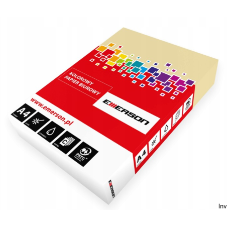 Papier xero A4 120g kremowy 250 arkuszy Emerson