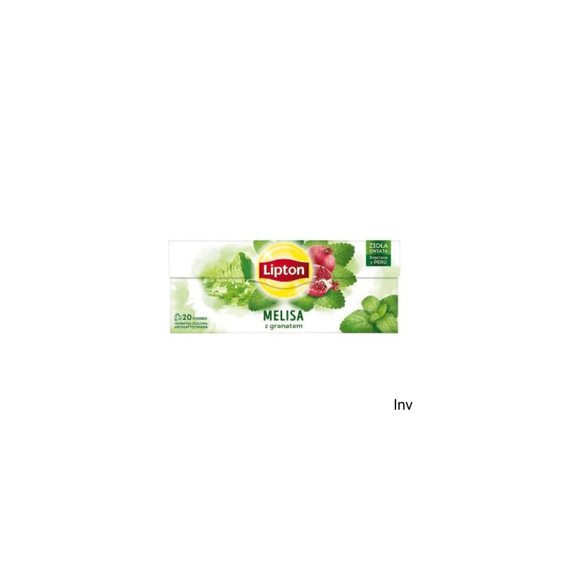 Herbata ziołowa Lipton Melisa z Granatem 20 torebek