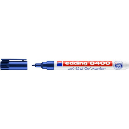 PAKIET Marker do płyt cd/dvd/bd e-8400 EDDING, 0,5-1mm, niebieski