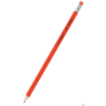 Ołówek drewniany HB z gumką Q-CONNECT, lakierowany, czerwony, długość grafitu 175 mm