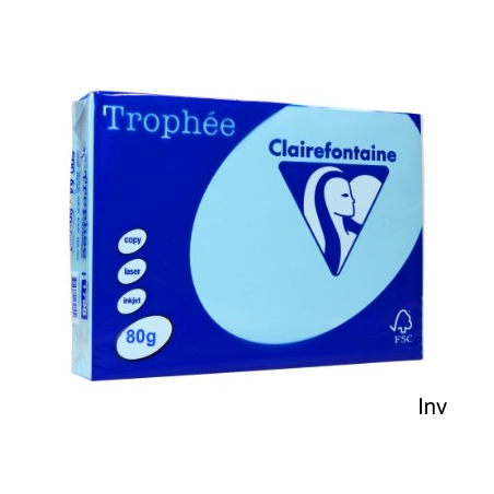 Papier ksero A4 80g błękitny Trophee Clairefontaine 1 ryza