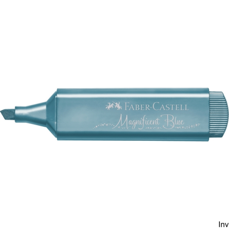 Zakreślacz metaliczny niebieski Faber-Castell 154647