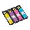 Zakładki indeksujące POST-IT (683-4AB), PP, 11,9x43,2mm, 4x35 kart., mix kolorów neonowych
