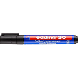 PAKIET Marker do papieru e-30 EDDING, 1,5-3mm, czarny