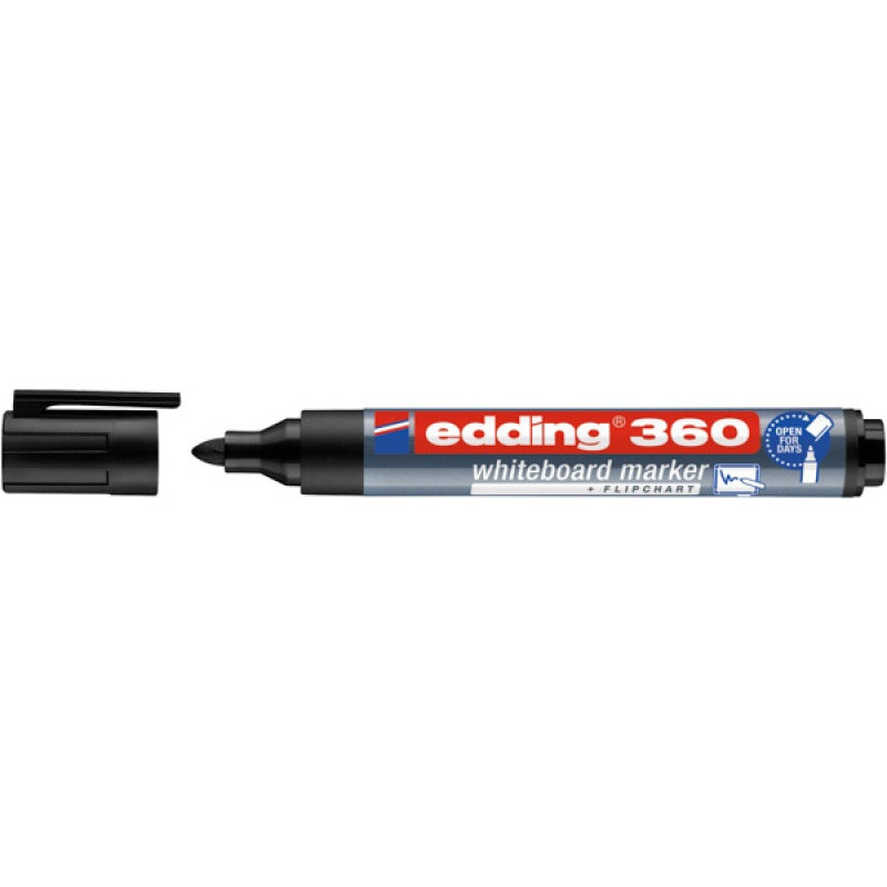 PAKIET Marker do tablic e-360 EDDING, 1,5-3mm, czarny