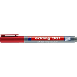 PAKIET Marker do tablic e-361 EDDING, 1mm, czerwony