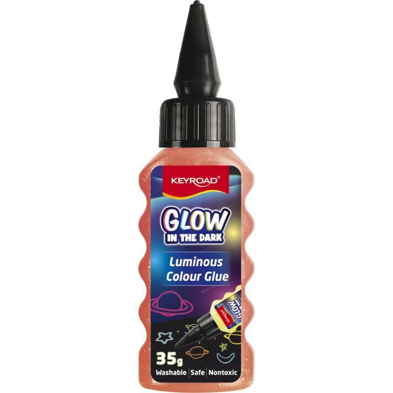 Klej w płynie KEYROAD Luminous, fluorescencyjny, pakowane na displayu, mix kolorów