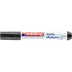 PAKIET Marker do tekstyliów e-4500 EDDING, 2-3mm, czarny