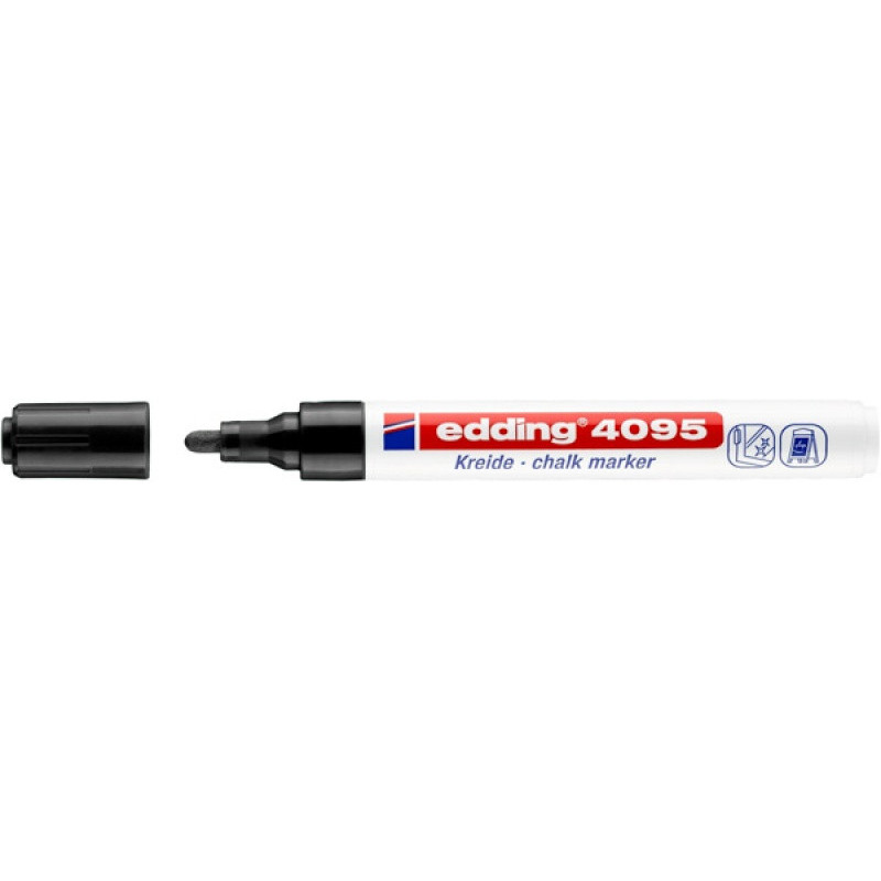 PAKIET Marker kredowy e-4095 EDDING, 2-3mm, czarny