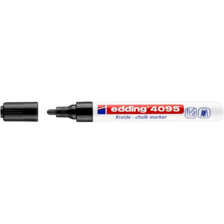 PAKIET Marker kredowy e-4095 EDDING, 2-3mm, czarny