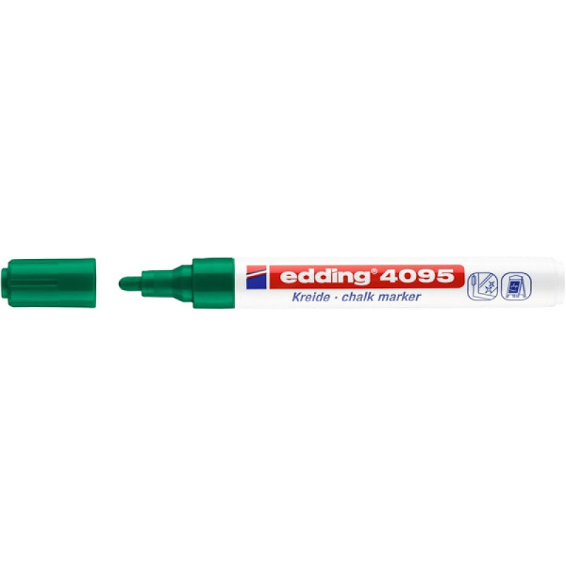 PAKIET marker kredowy e-4095 EDDING, 2-3mm, zielony