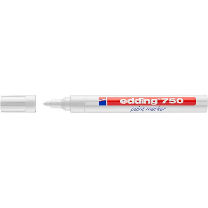 PAKIET Marker olejowy e-750 EDDING, 2-4 mm, biały