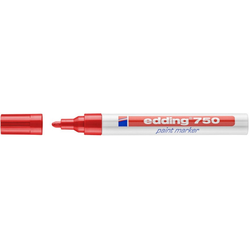 PAKIET Marker olejowy e-750 EDDING, 2-4 mm, czerwony