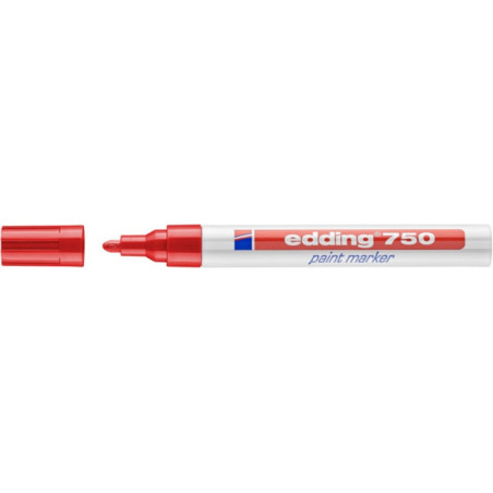 PAKIET Marker olejowy e-750 EDDING, 2-4 mm, czerwony