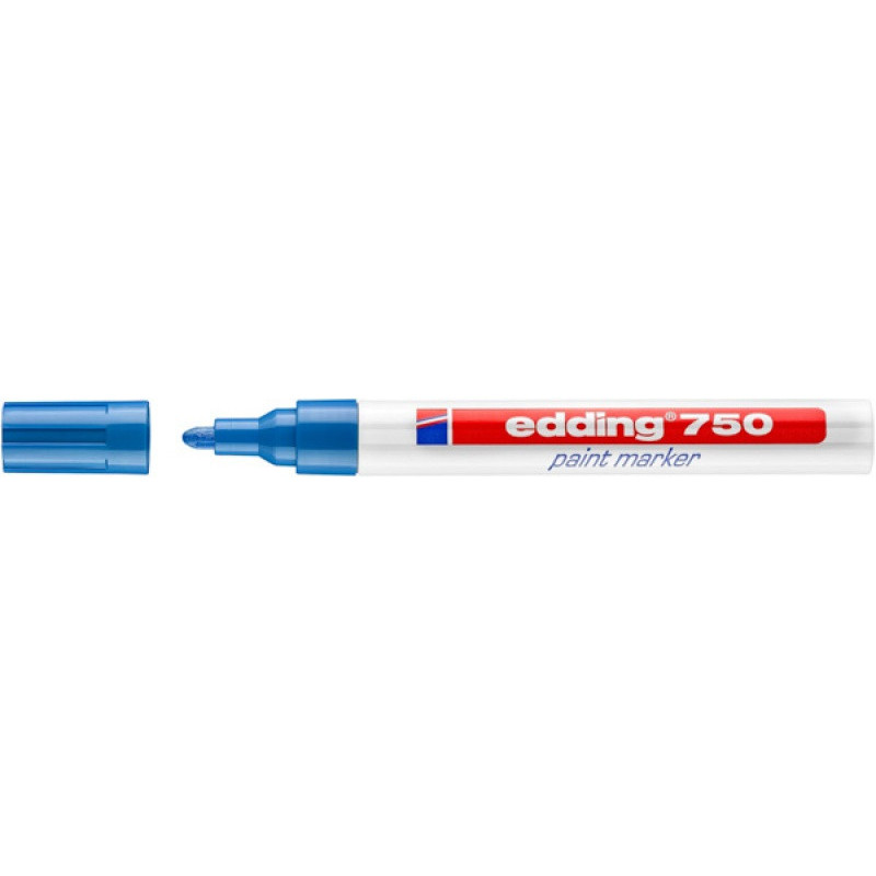 PAKIET Marker olejowy e-750 EDDING, 2-4 mm, niebieski