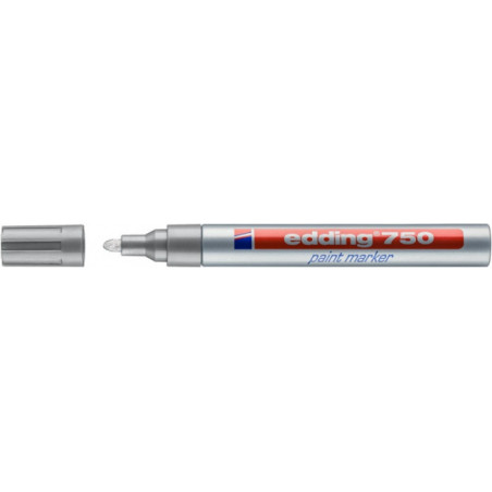 PAKIET Marker olejowy e-750 EDDING, 2-4mm, srebrny