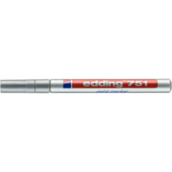 PAKIET Marker olejowy e-751 EDDING, 1-2 mm, srebrny